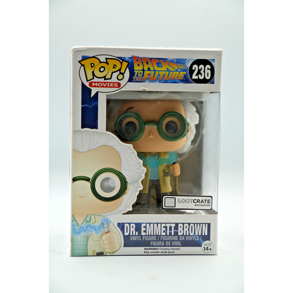 Funko Pop! Back to the Future Dr. Emmett Brown #236 Exclusive Loot Crate Edition - Picture 7 of 7